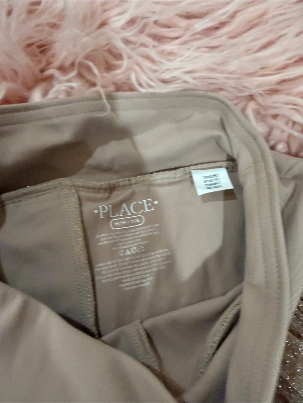 The Children's Place Shimmery Pleated Skirt - Champagne Gold